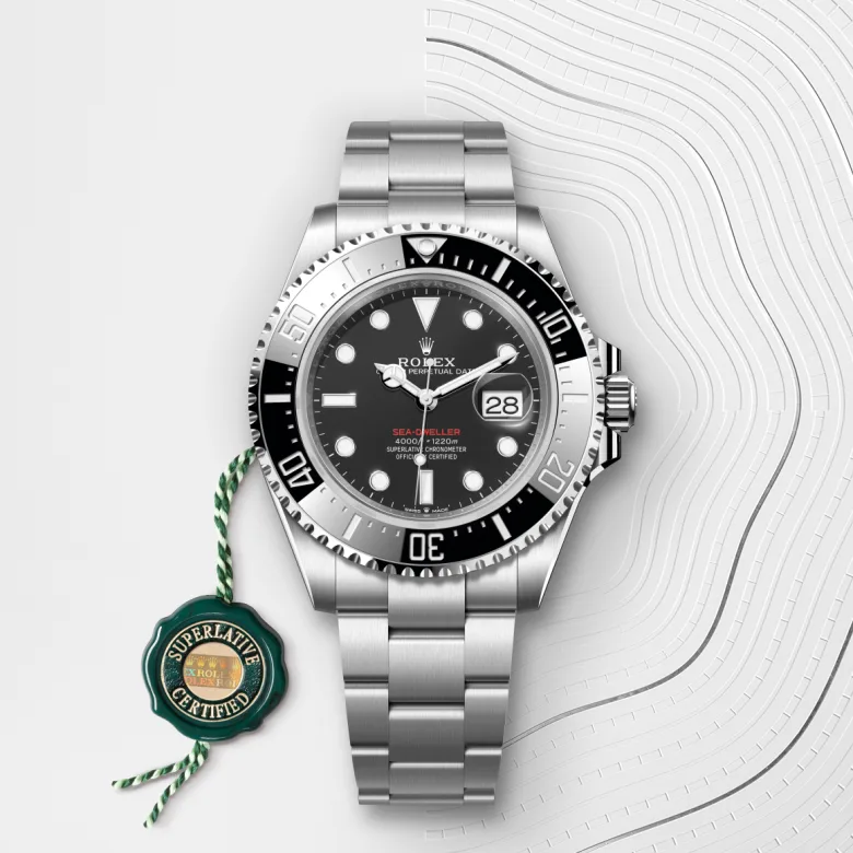 並行輸入品　Rolex Deep Sea (SEA-DWELLER)自動巻き Rolex Deepsea Oystersteel, 44 mm, D-Blue Dial, M136660-0005